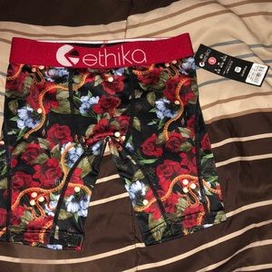RED LIMBO GARDEN BOYS RED ETHIKA BOXERS